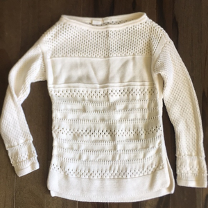 Gap Kids Ecru Knit Sweater 10 L‎ EUC
